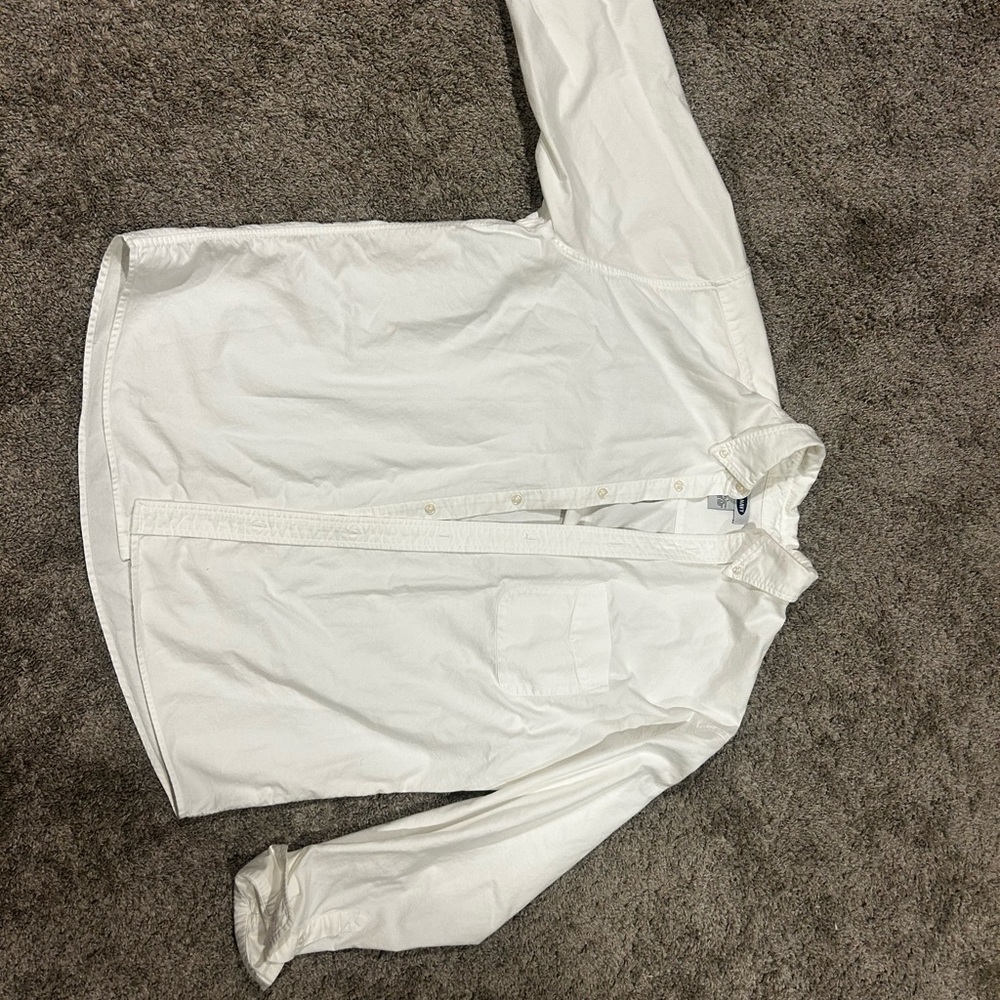 Old Navy Crisp White Collared Shirt